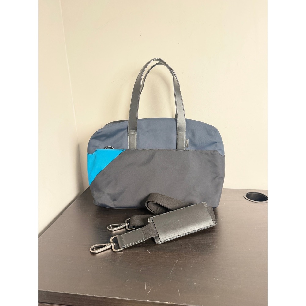 Away The Everywhere Bag Navy Blue Black Nylon Travel Tote Laptop Shoulder Bag